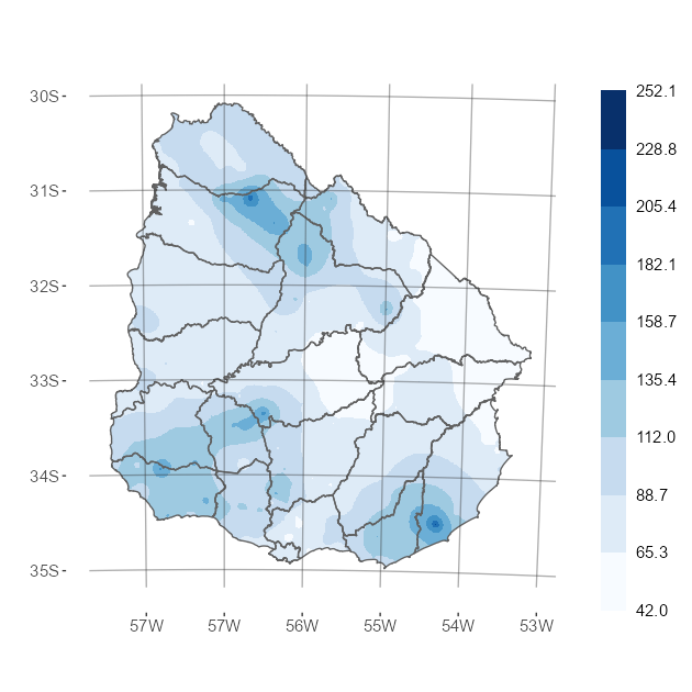 Precipitación Acumulada (mm) noviembre de 2021