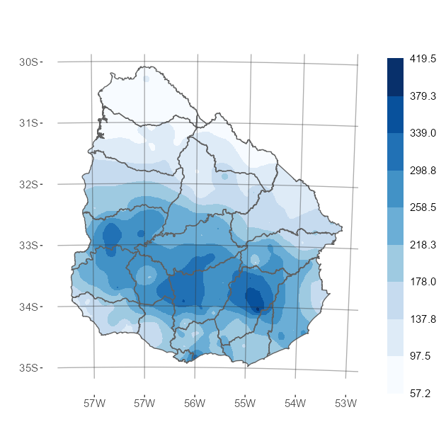 Precipitación Acumulada (mm) Enero 2022