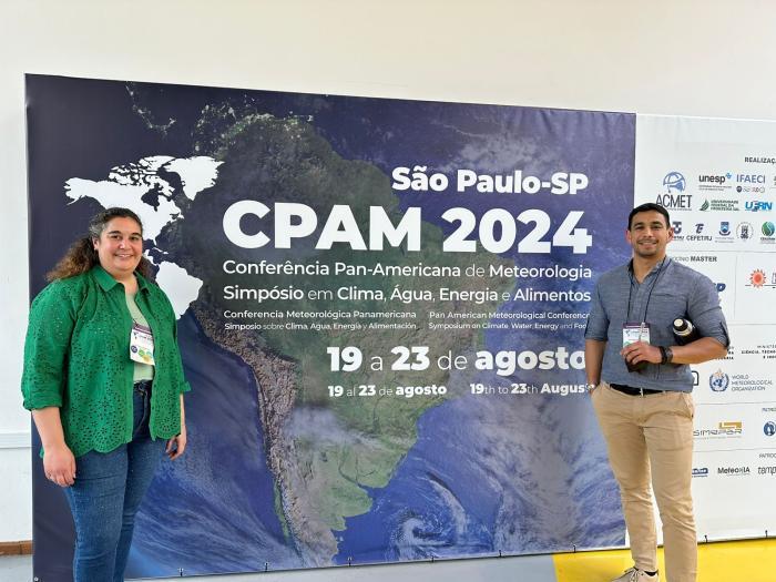 Representantes de INUMET Met. Néstor Santayana y Dra. Lucía Chipponelli 